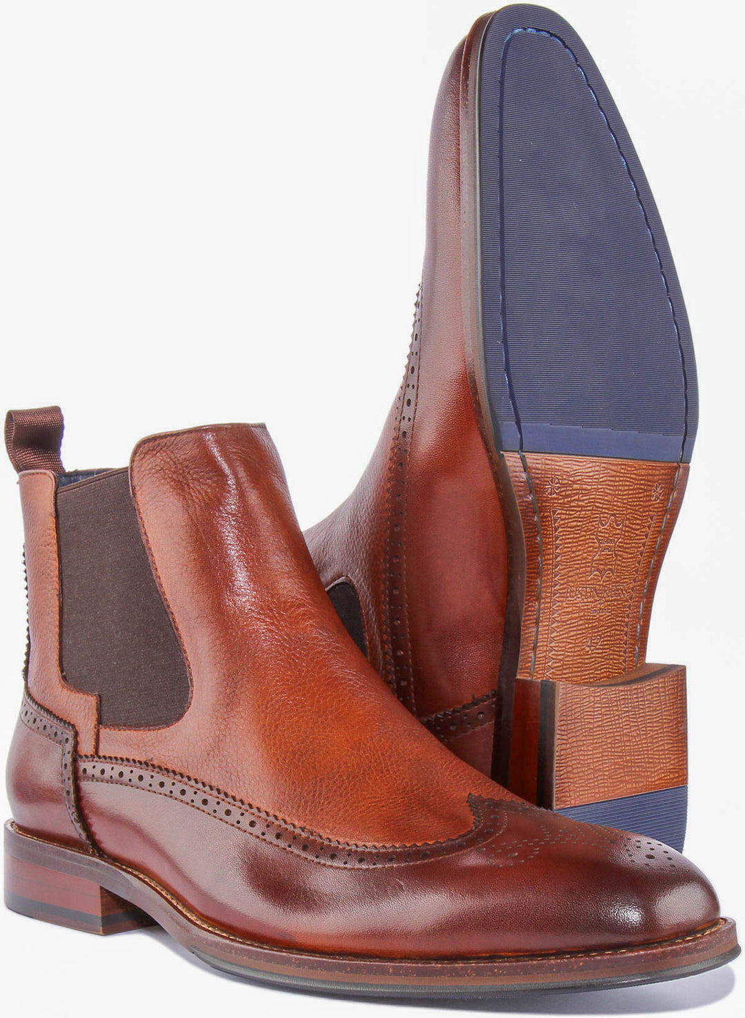 Warren Chelea Brogue Boots In Brown