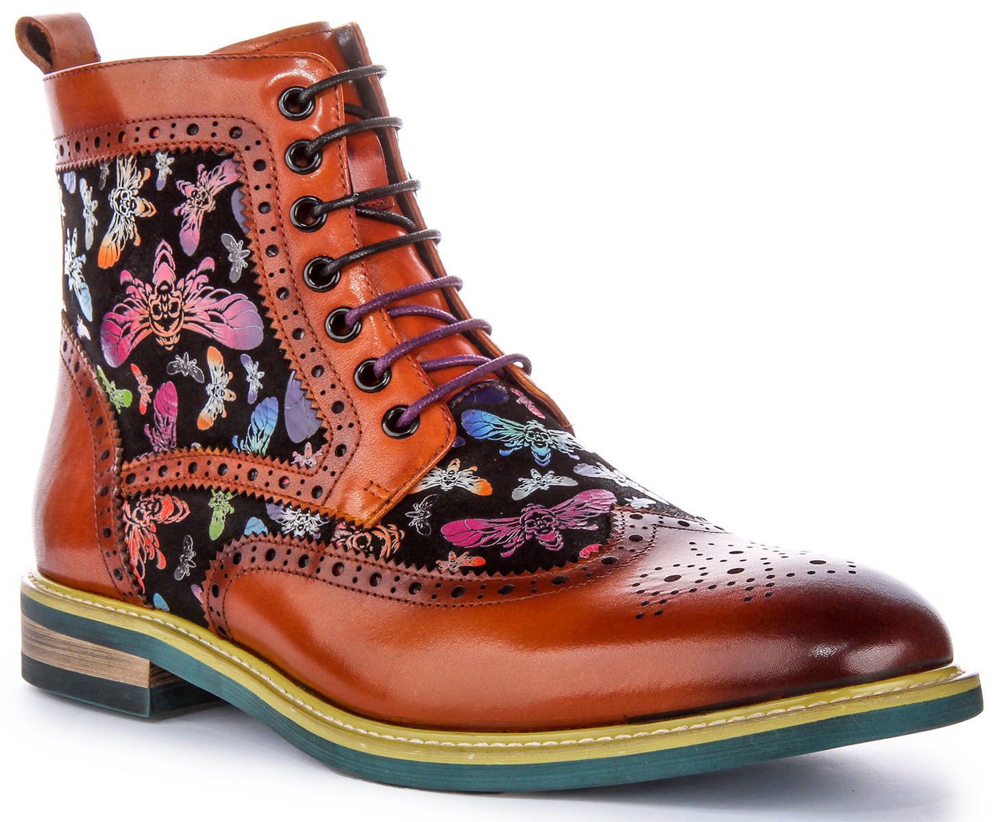Hi Kennedy In Brown For Men | Brogue Boot – Justin Reess