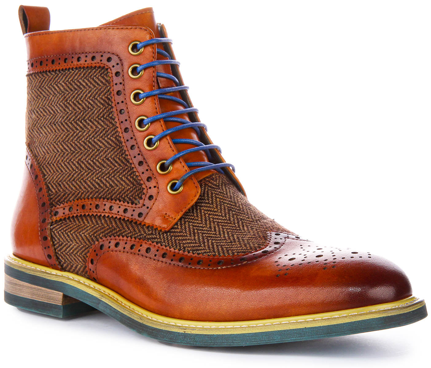 Tweed hotsell brogue boots