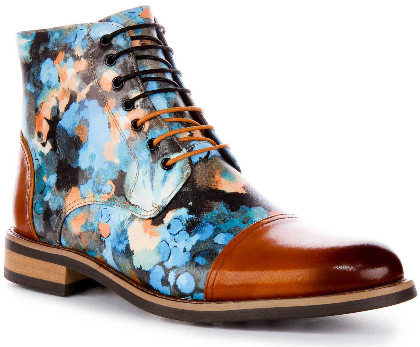 JUSTINREESS ENGLAND Jerry Ankle Boots In Brown | Brogue Boot – Justin Reess