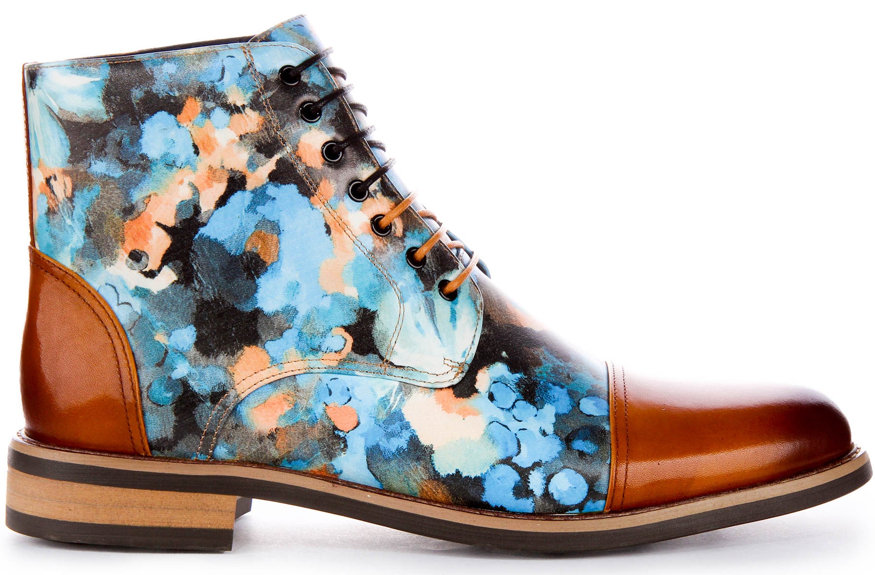 JUSTINREESS ENGLAND Jerry Ankle Boots In Brown | Brogue Boot – Justin Reess