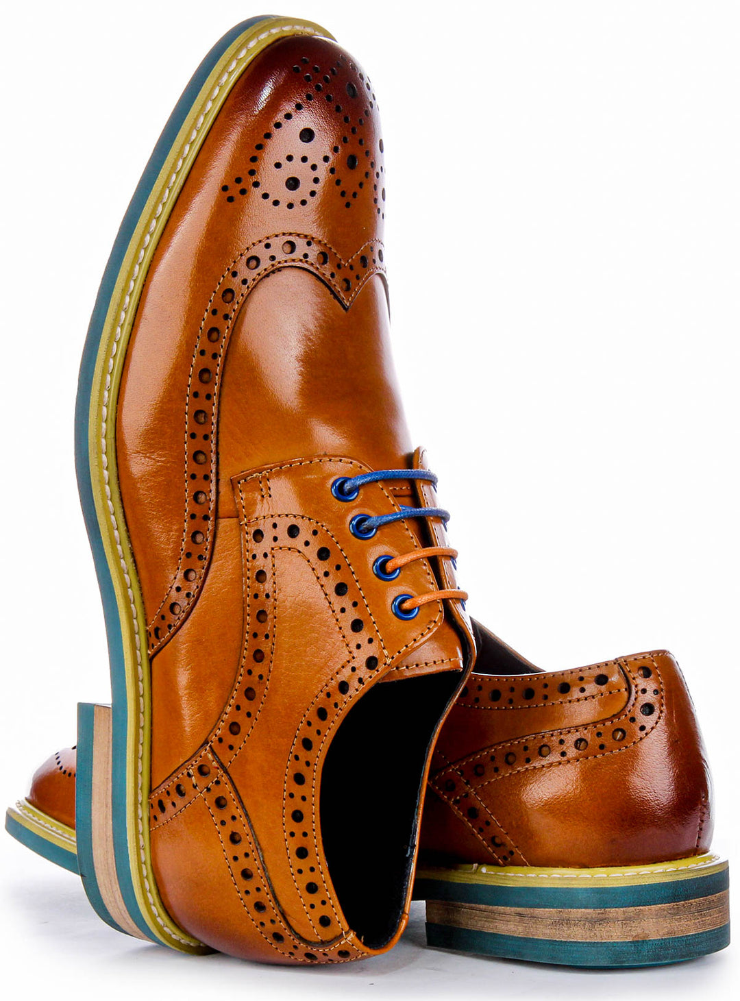James In Brown Blue Sole