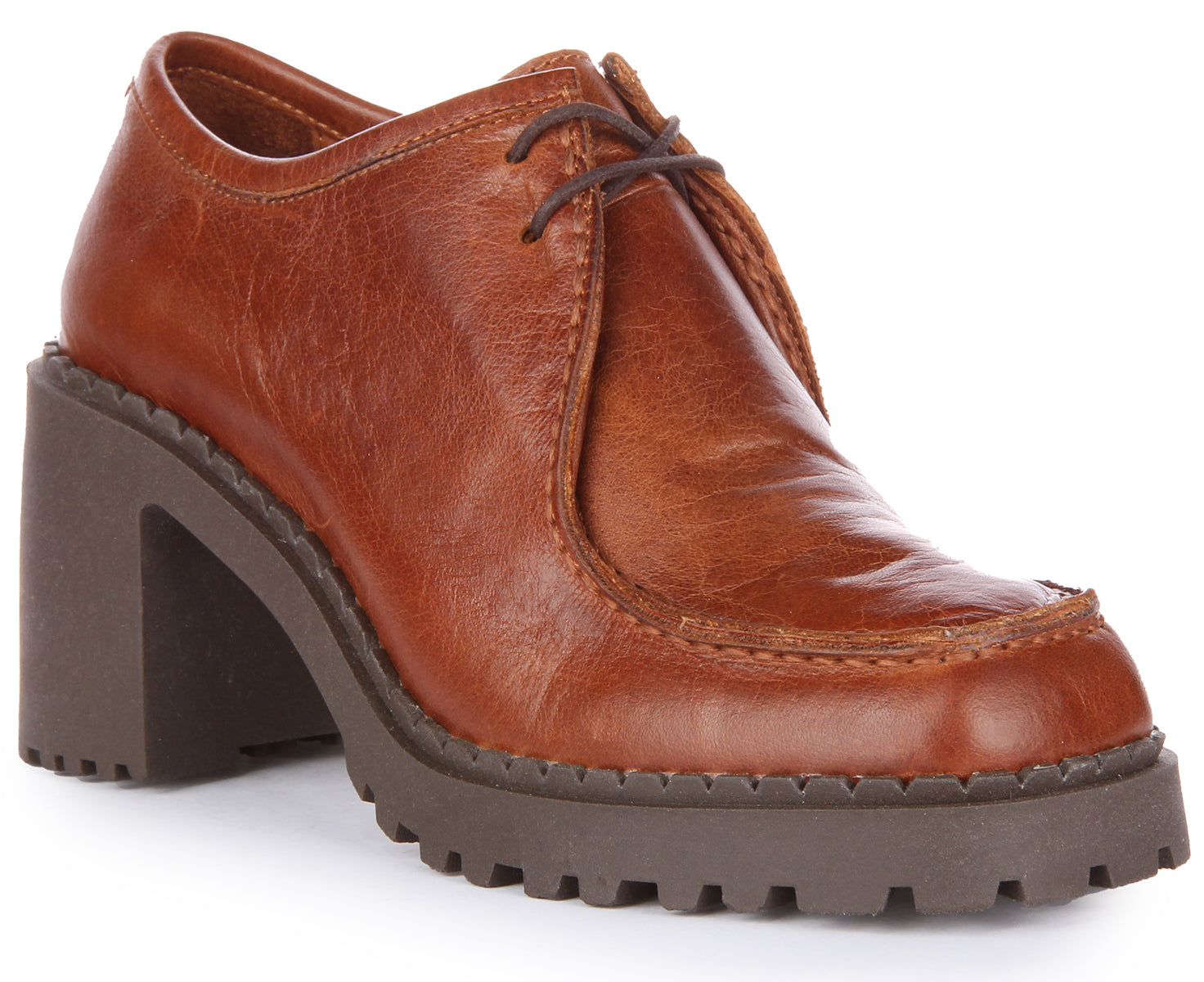 JUSTINREESS ENGLAND Womens Block Lace up Square toe Shoes – Justin Reess