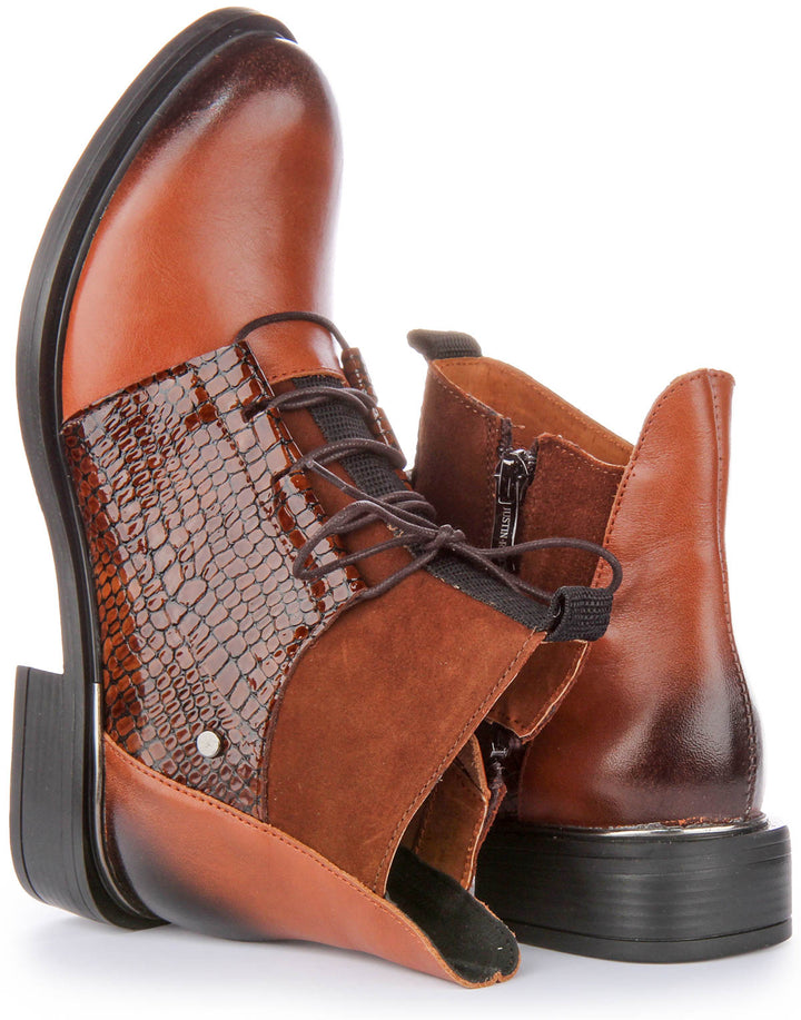 Mylah Ankle Boots In Brown