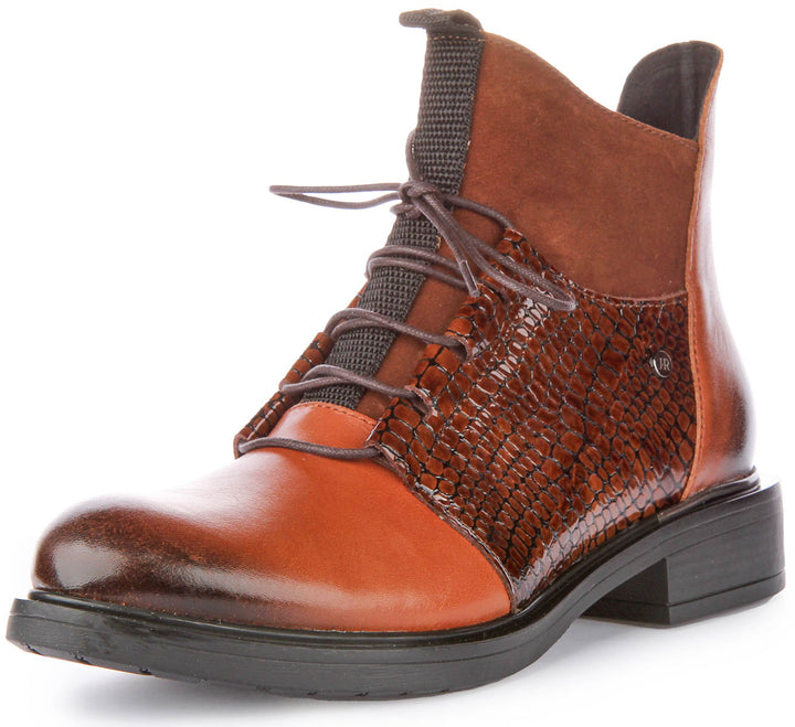 Mylah Ankle Boots In Brown