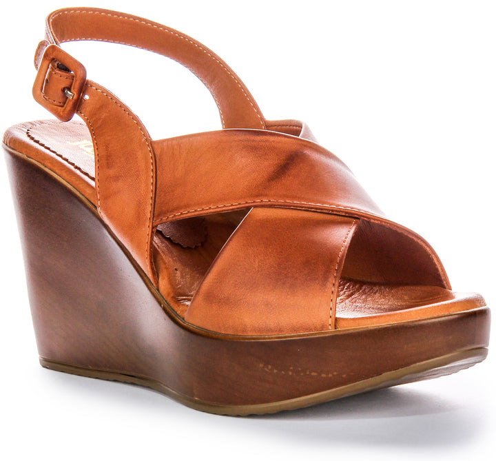 River Wedges Sandals In Brown