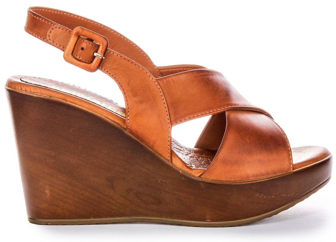 River Wedges Sandals In Brown