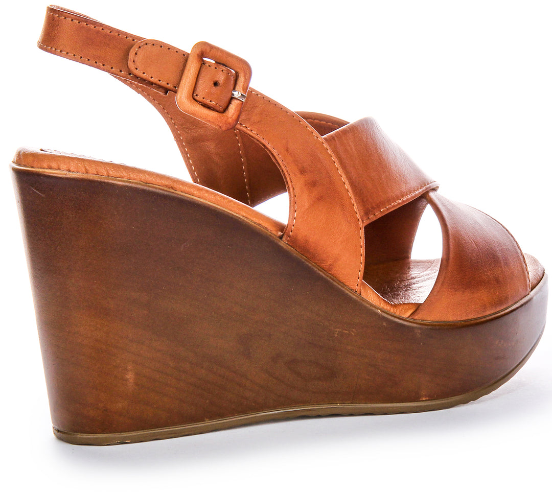 River Wedges Sandals In Brown