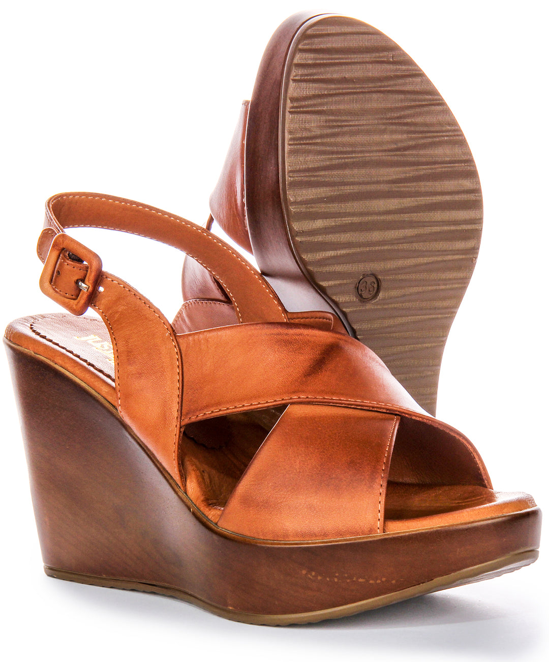 River Wedges Sandals In Brown