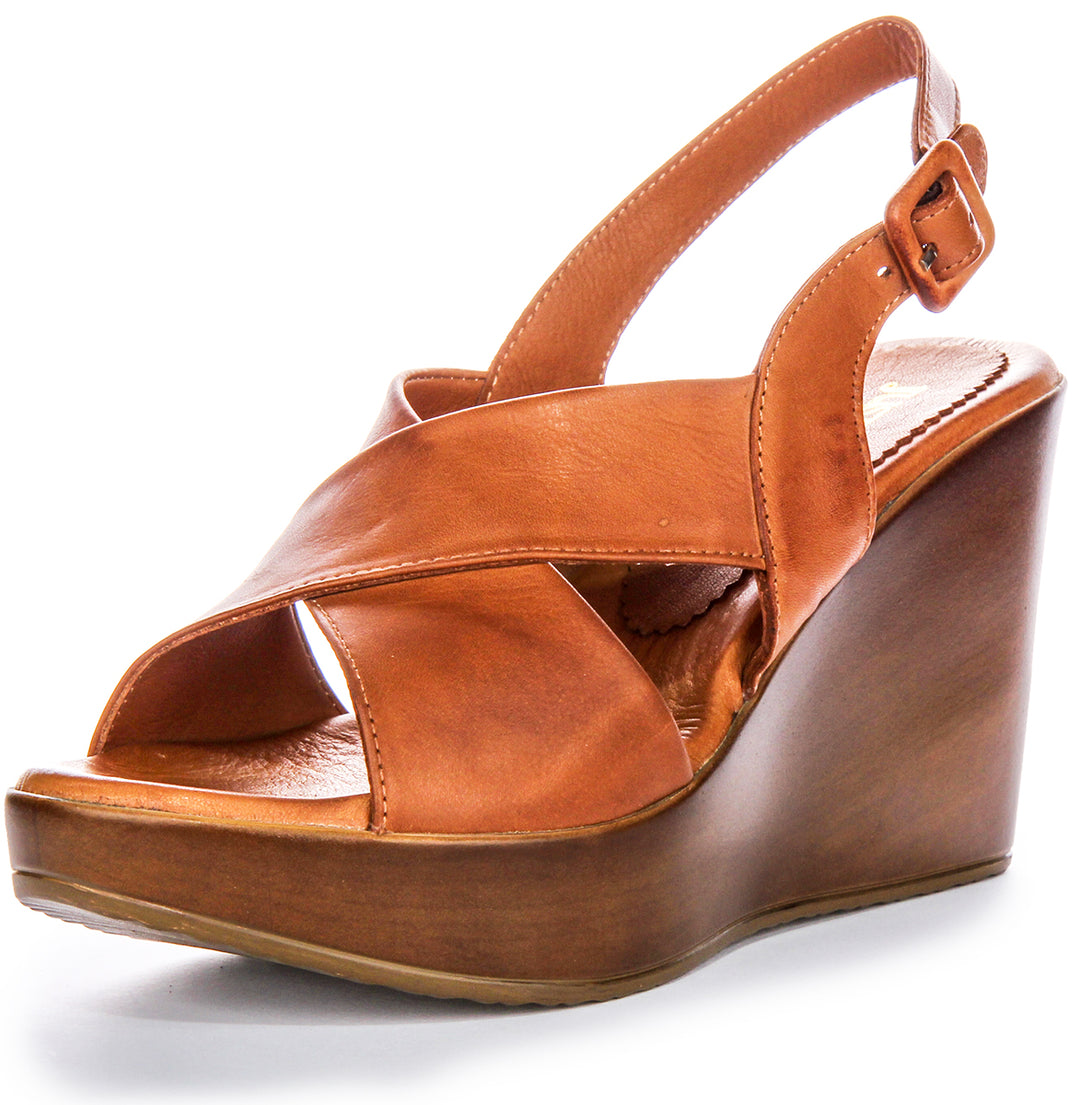 River Wedges Sandals In Brown