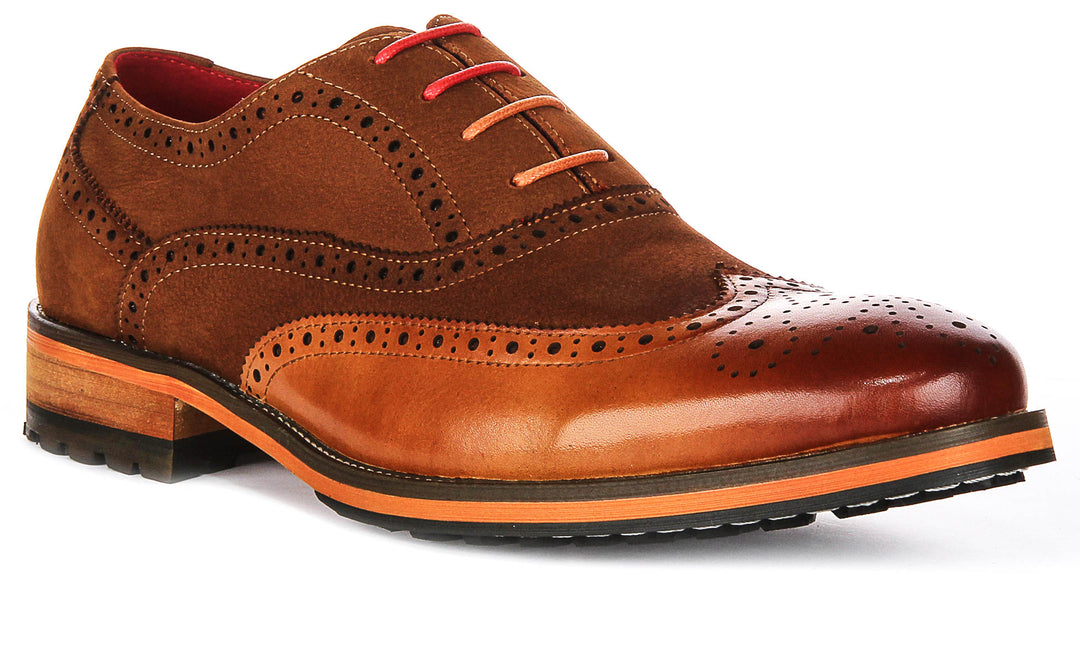 Noble Brogue Shoes In Brown