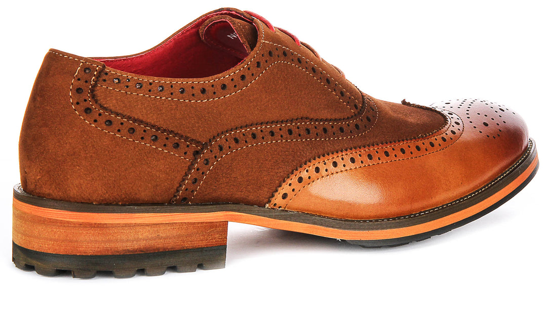 Noble Brogue Shoes In Brown