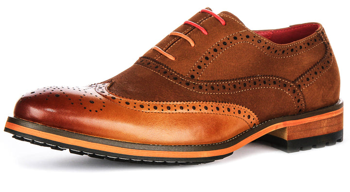 Noble Brogue Shoes In Brown