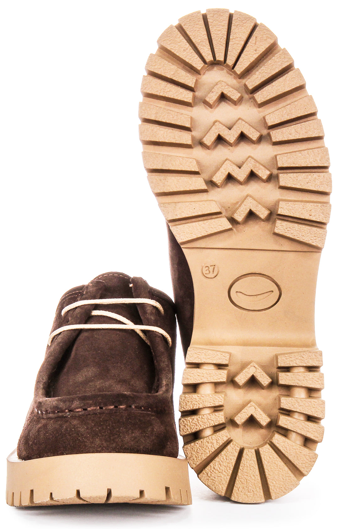 Emerie Moc Toe Shoes In Brown