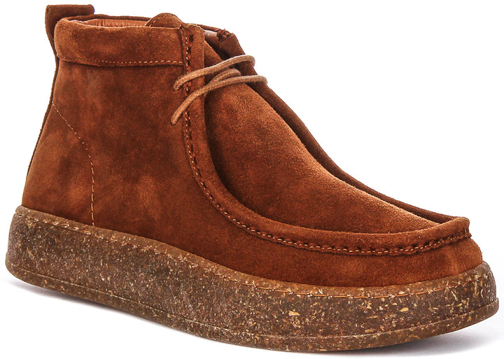 Justinreess England Kyla Suede In Brown For Women