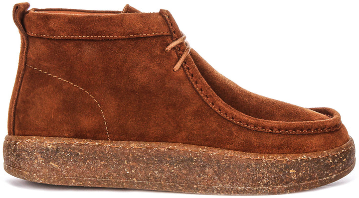 Justinreess England Kyla Suede In Brown For Women