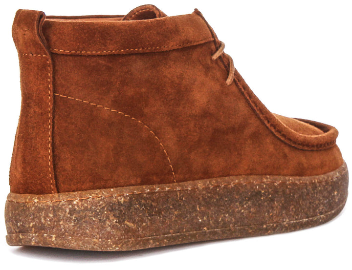 Justinreess England Kyla Suede In Brown For Women