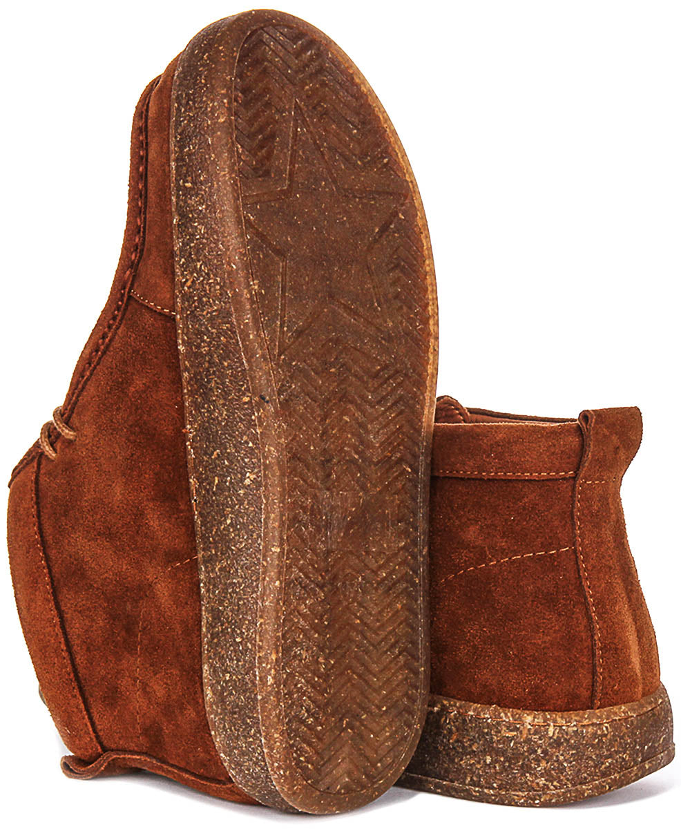 Justinreess England Kyla Suede In Brown For Women