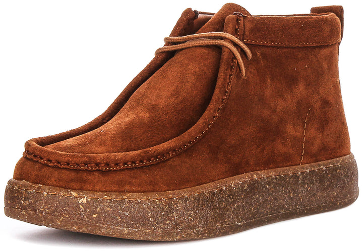 Justinreess England Kyla Suede In Brown For Women