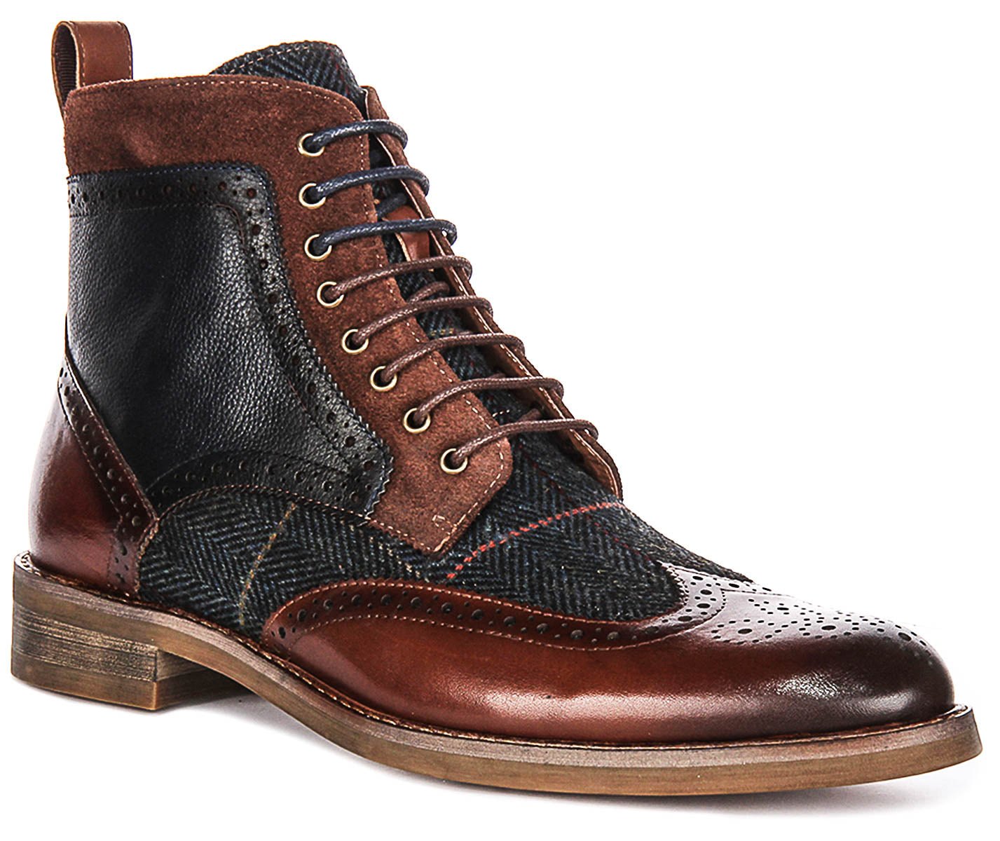 Teddy In Brown For Men | Leather Canvas Boots – Justin Reess