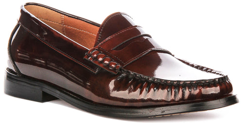Joseph Loafer In Brown High Shine