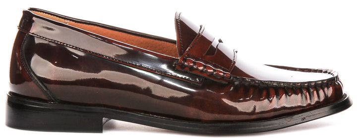 Joseph Loafer In Brown High Shine