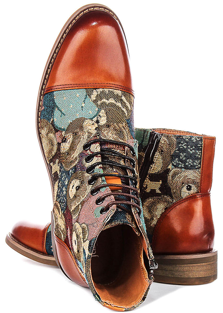 Milo Bear Print Boots In Brown