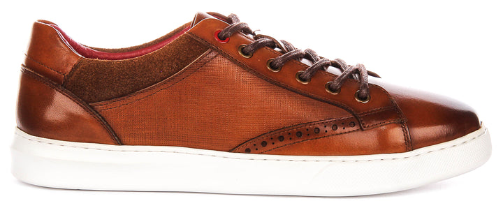 Roland In Brown Smart Trainers