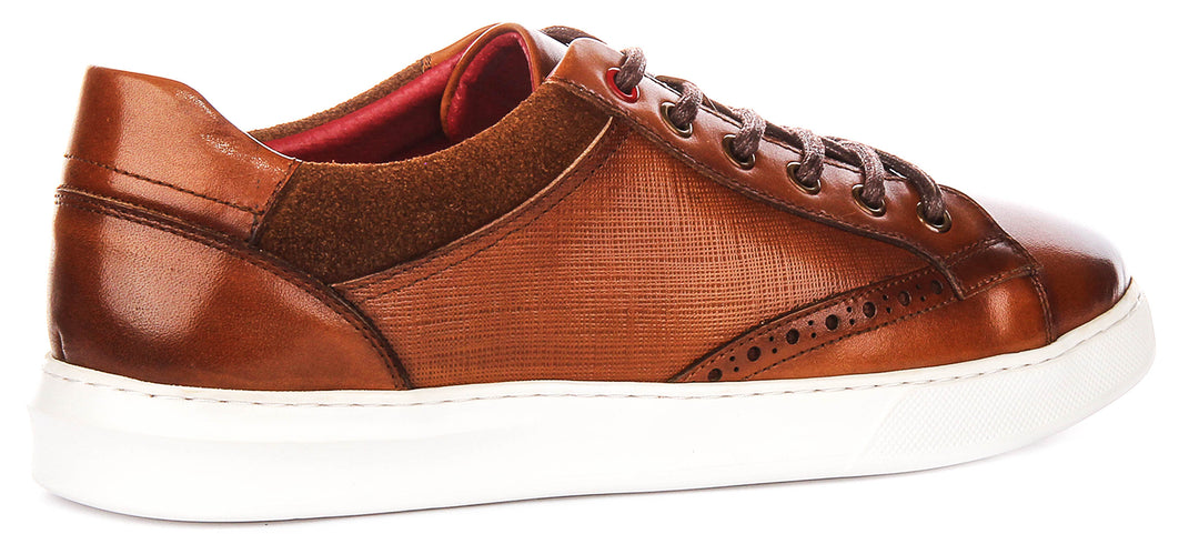 Roland In Brown Smart Trainers