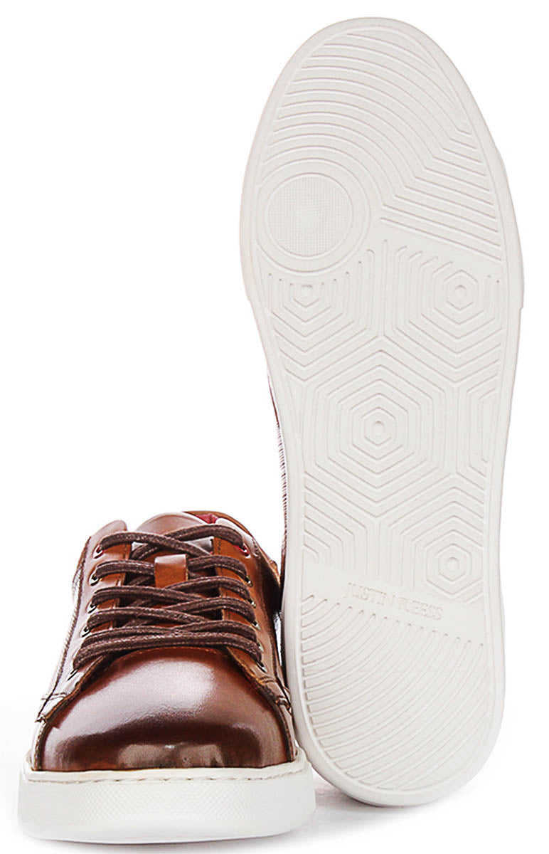 Roland In Brown Smart Trainers