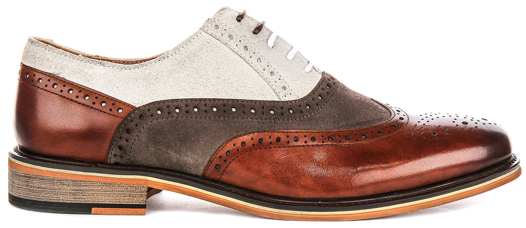 Paul In Brown Two Tone Brogues