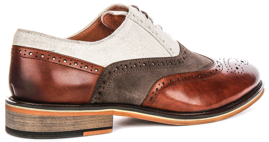 Paul In Brown Two Tone Brogues