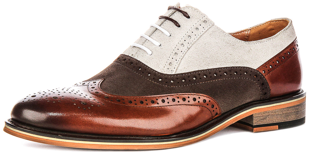 Paul In Brown Two Tone Brogues