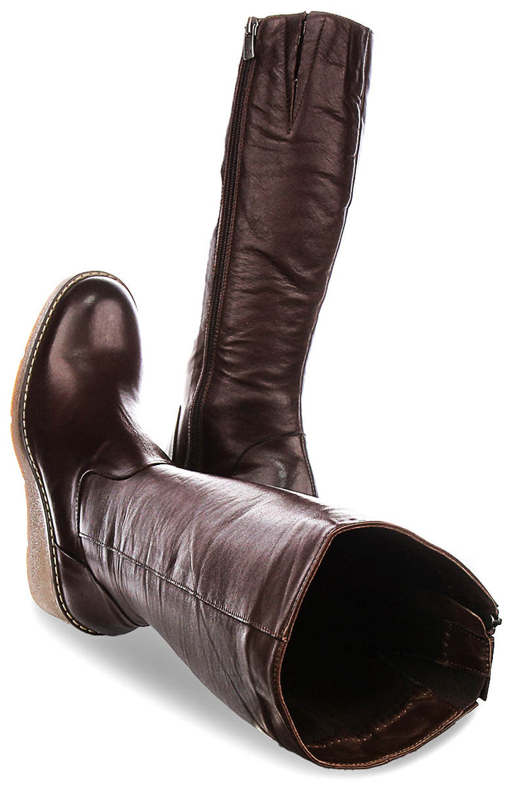 Amber Long Boots In Brown