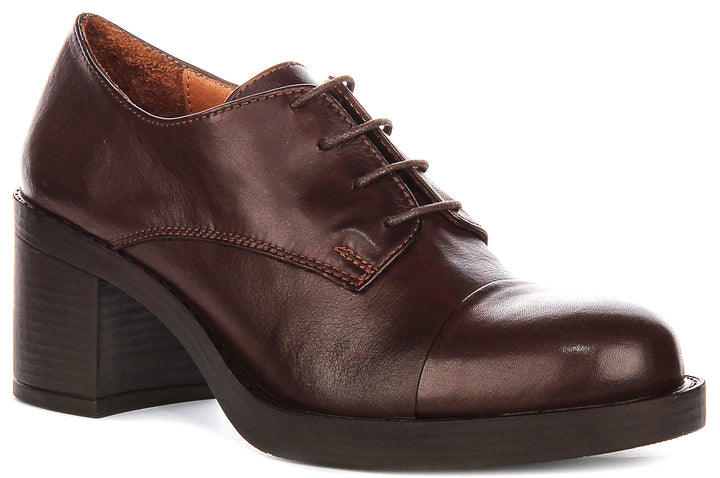 Payton Oxford Heel In Dark Brown