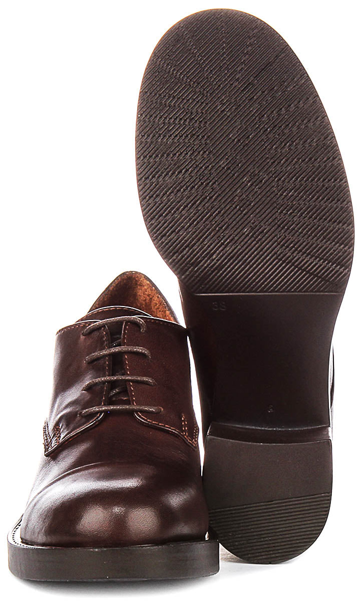 Payton Oxford Heel In Dark Brown