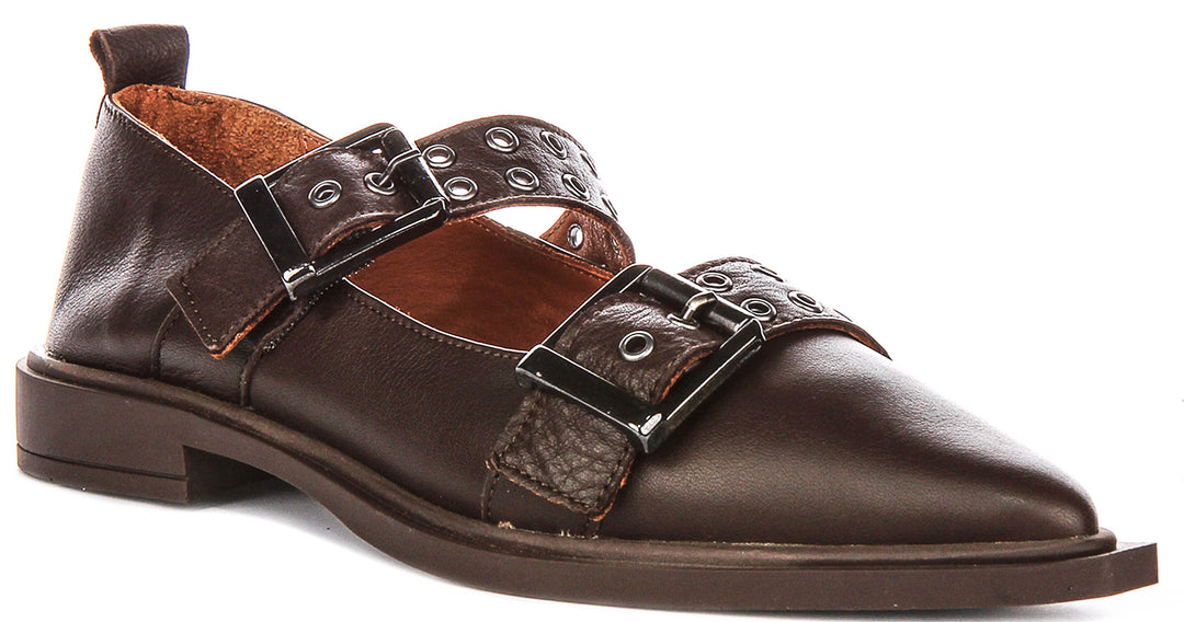 Paige Pointed Shoes In Brown
