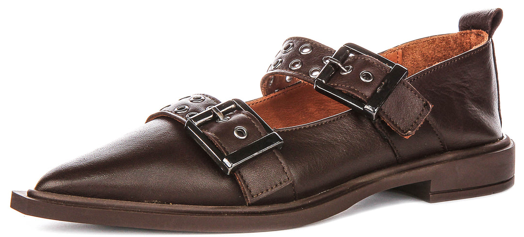 Paige Pointed Shoes In Brown