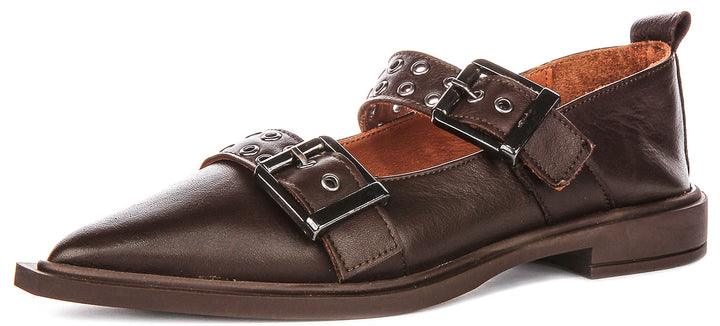 Paige Pointed Shoes In Brown