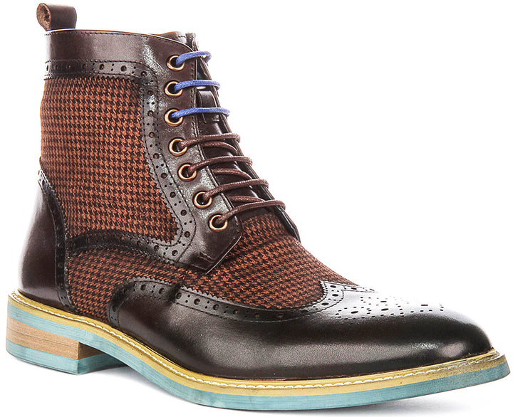 Wyatt In Brown Tweed Boot