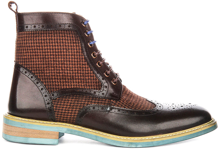 Wyatt In Brown Tweed Boot