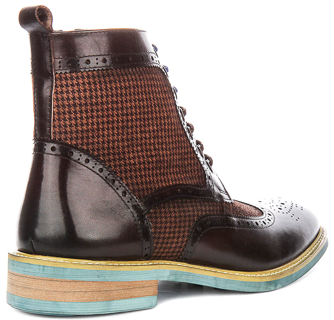 Wyatt In Brown Tweed Boot