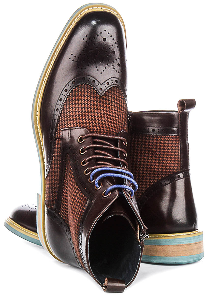 Wyatt In Brown Tweed Boot