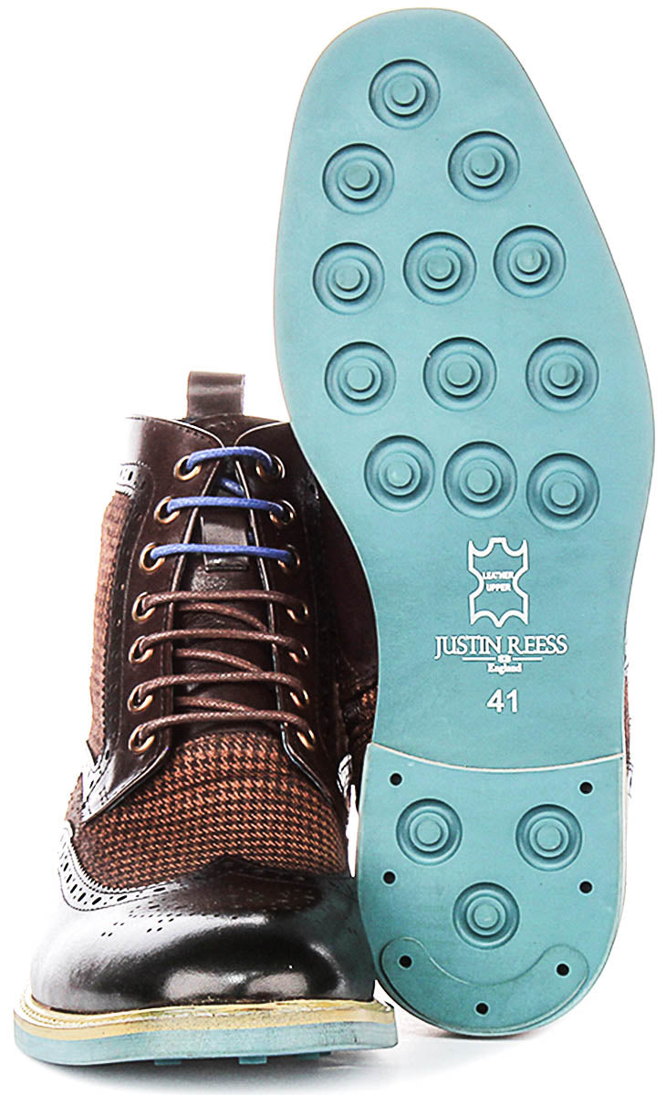 Wyatt In Brown Tweed Boot