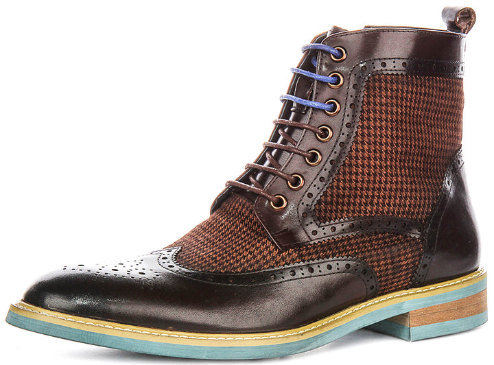 Wyatt In Brown Tweed Boot