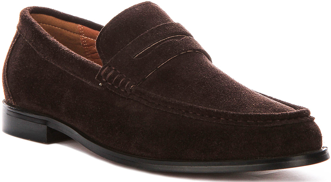 Fenton Suede Loafer In Brown