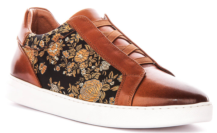 Asher Smart Slip On Sneaker In Brown Floral