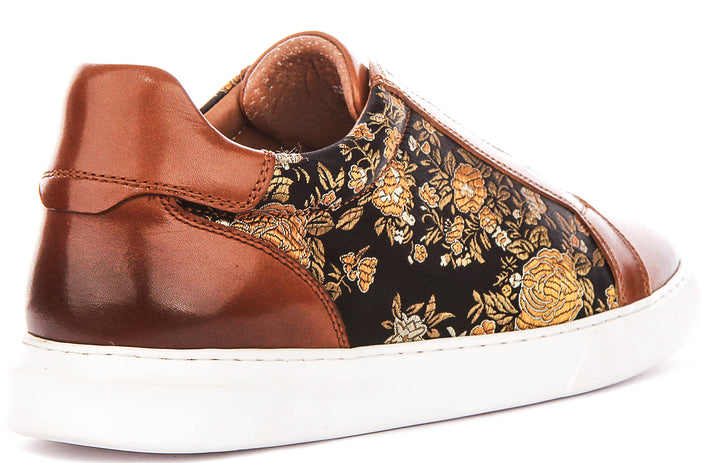 Asher Smart Slip On Sneaker In Brown Floral