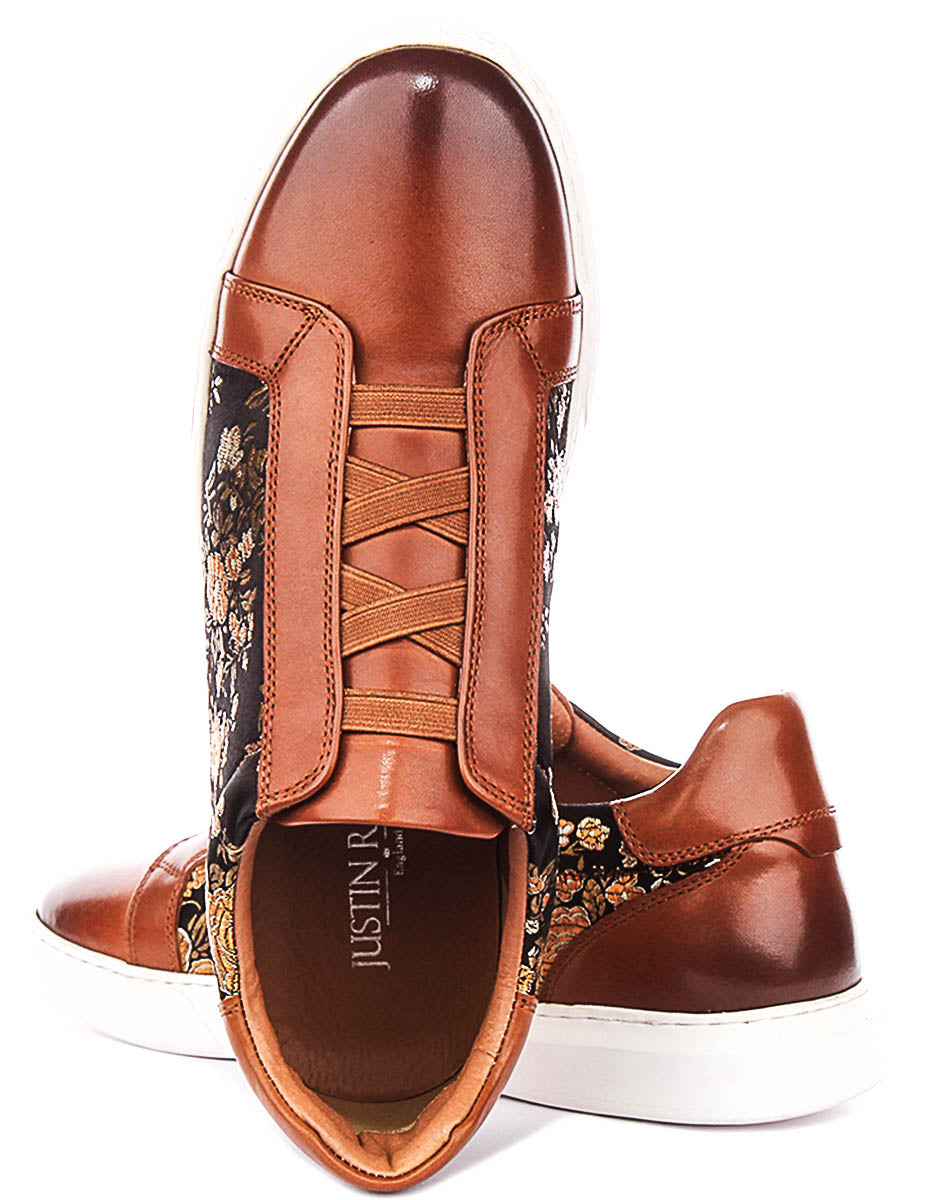 Asher Smart Slip On Sneaker In Brown Floral