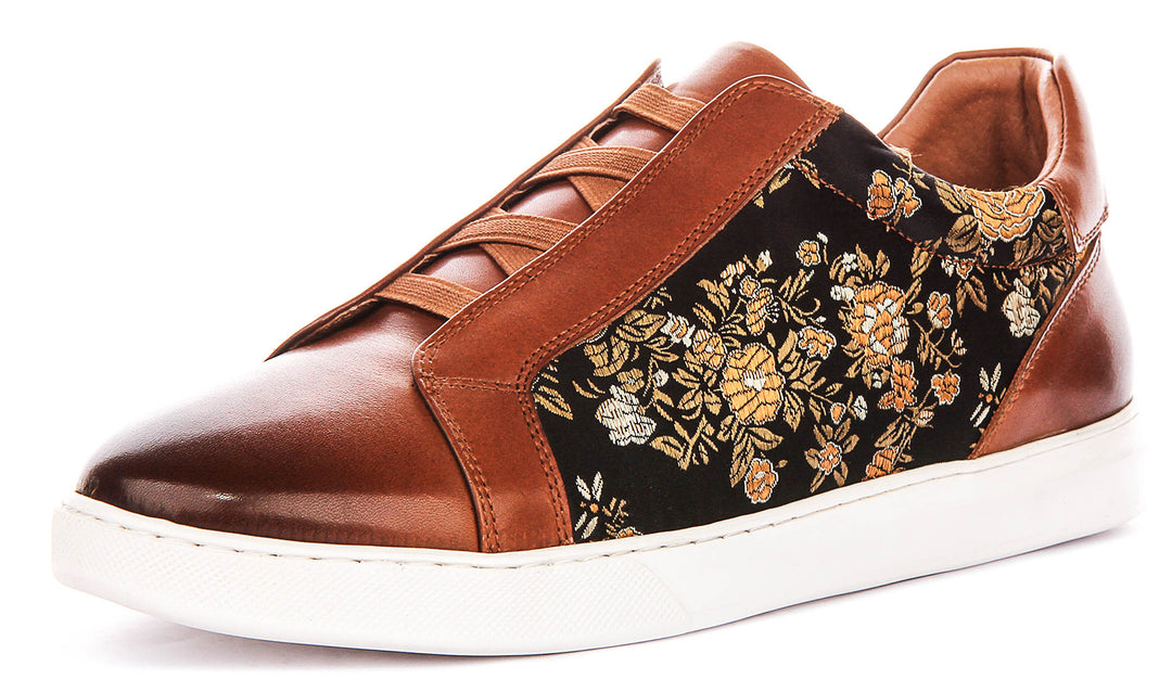 Asher Smart Slip On Sneaker In Brown Floral